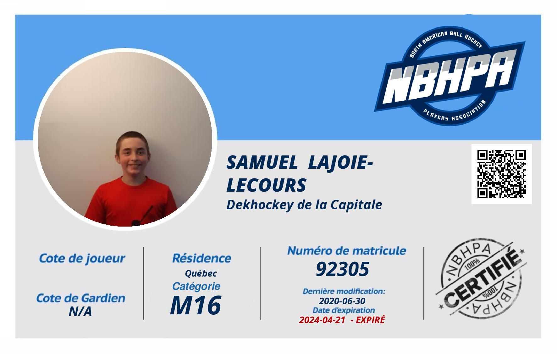 Samuel  Lajoie-Lecours 