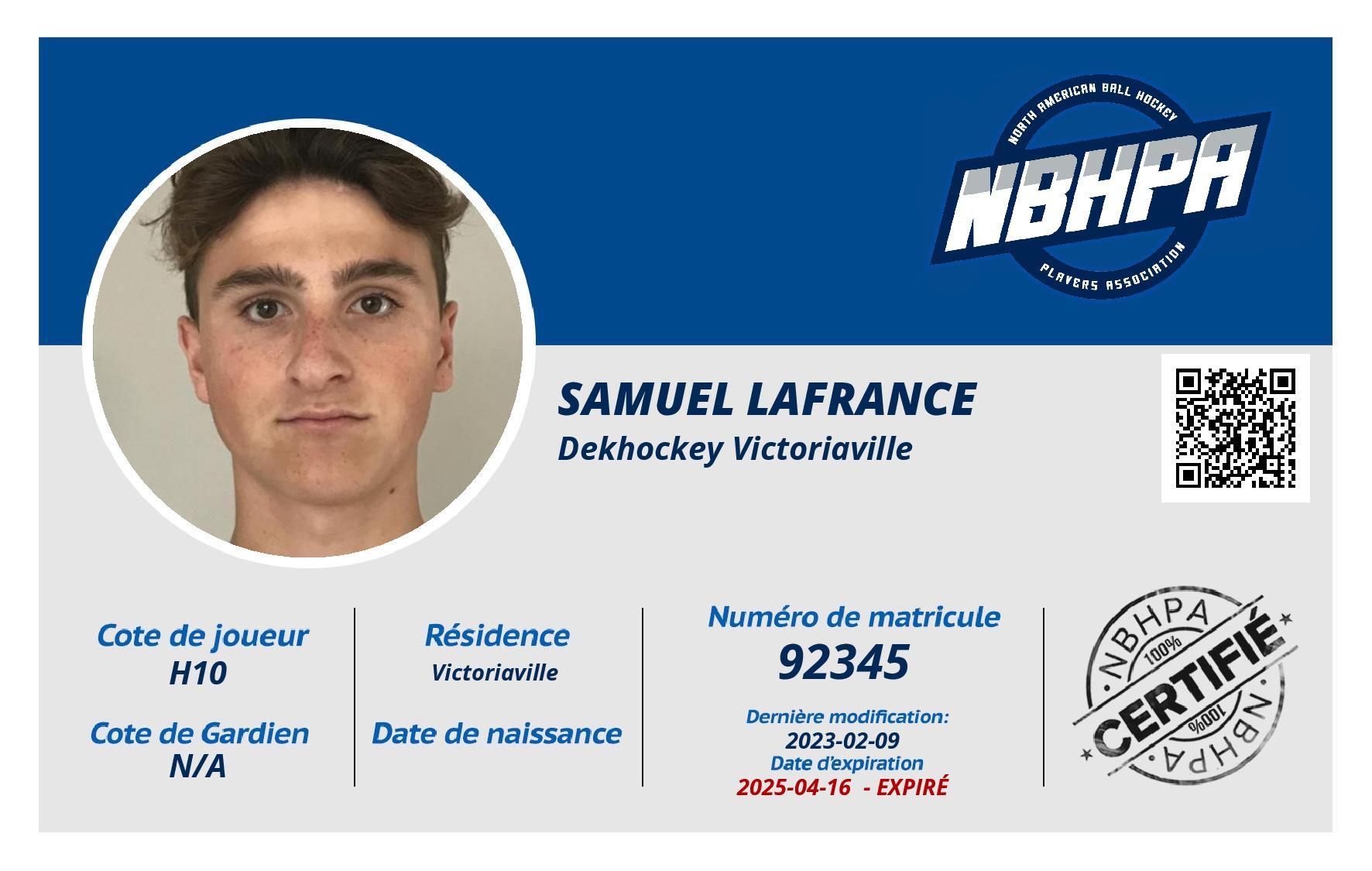 Samuel Lafrance