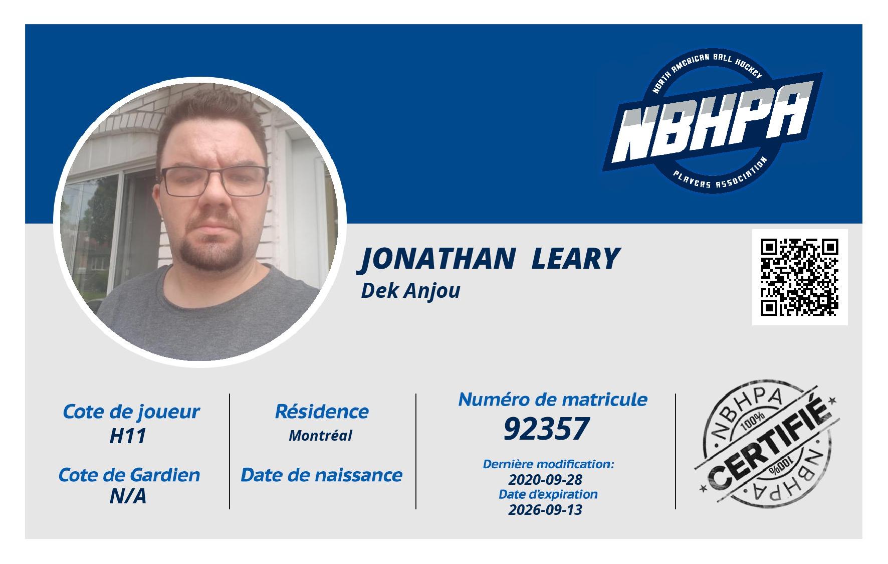 Jonathan  Leary