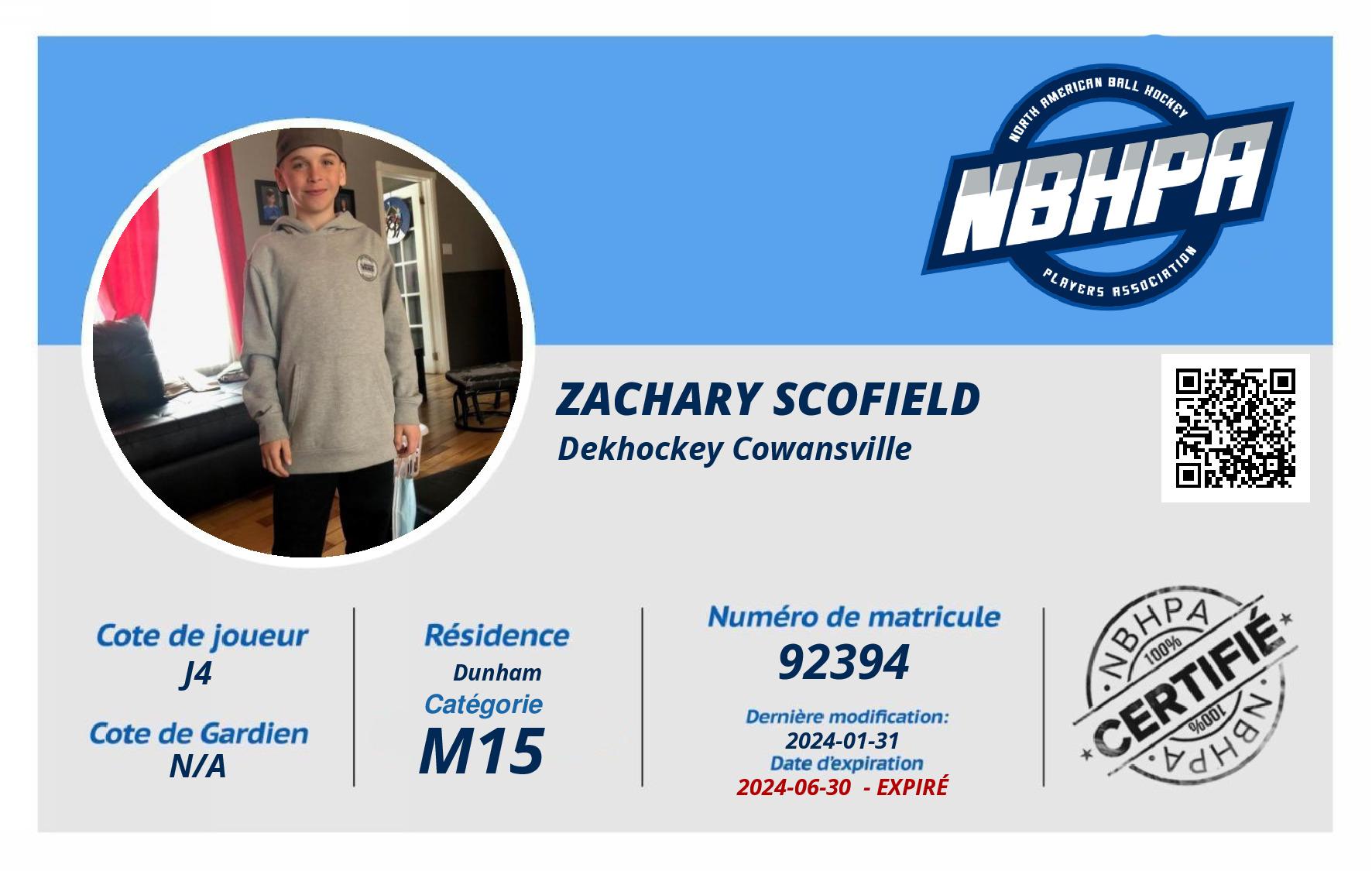Zachary Scofield
