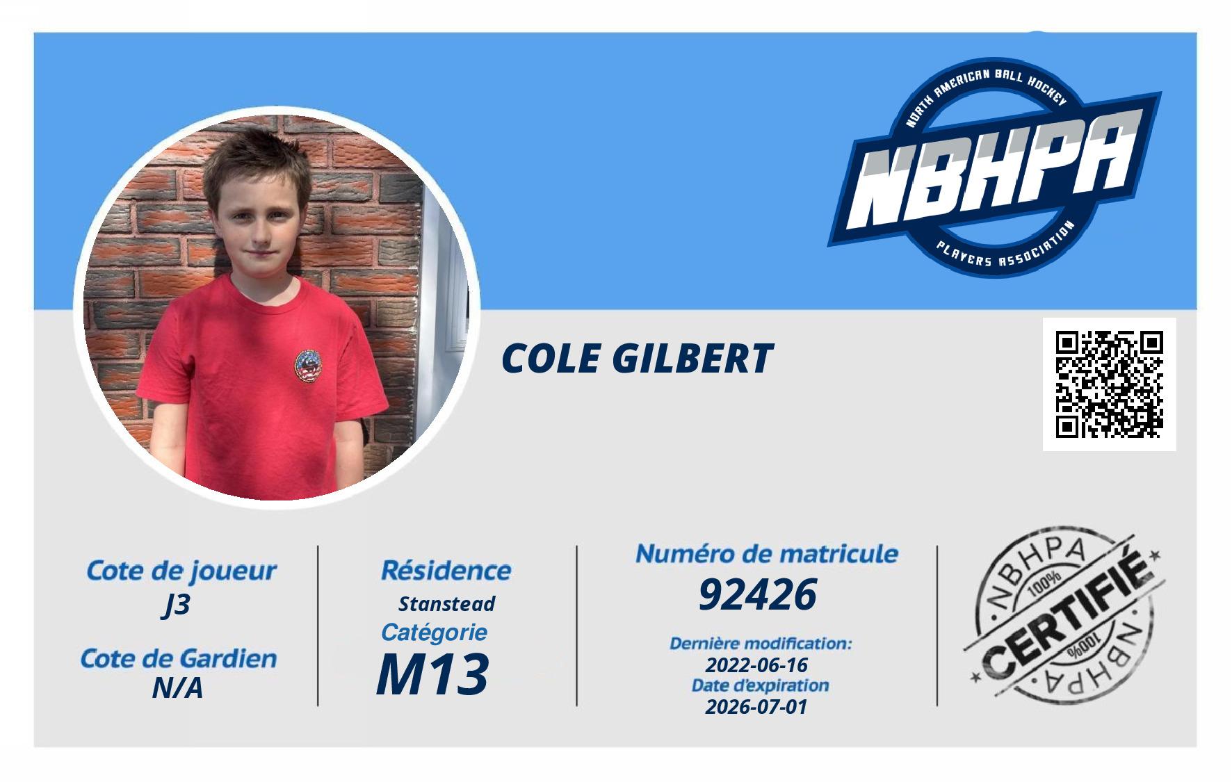 Cole Gilbert