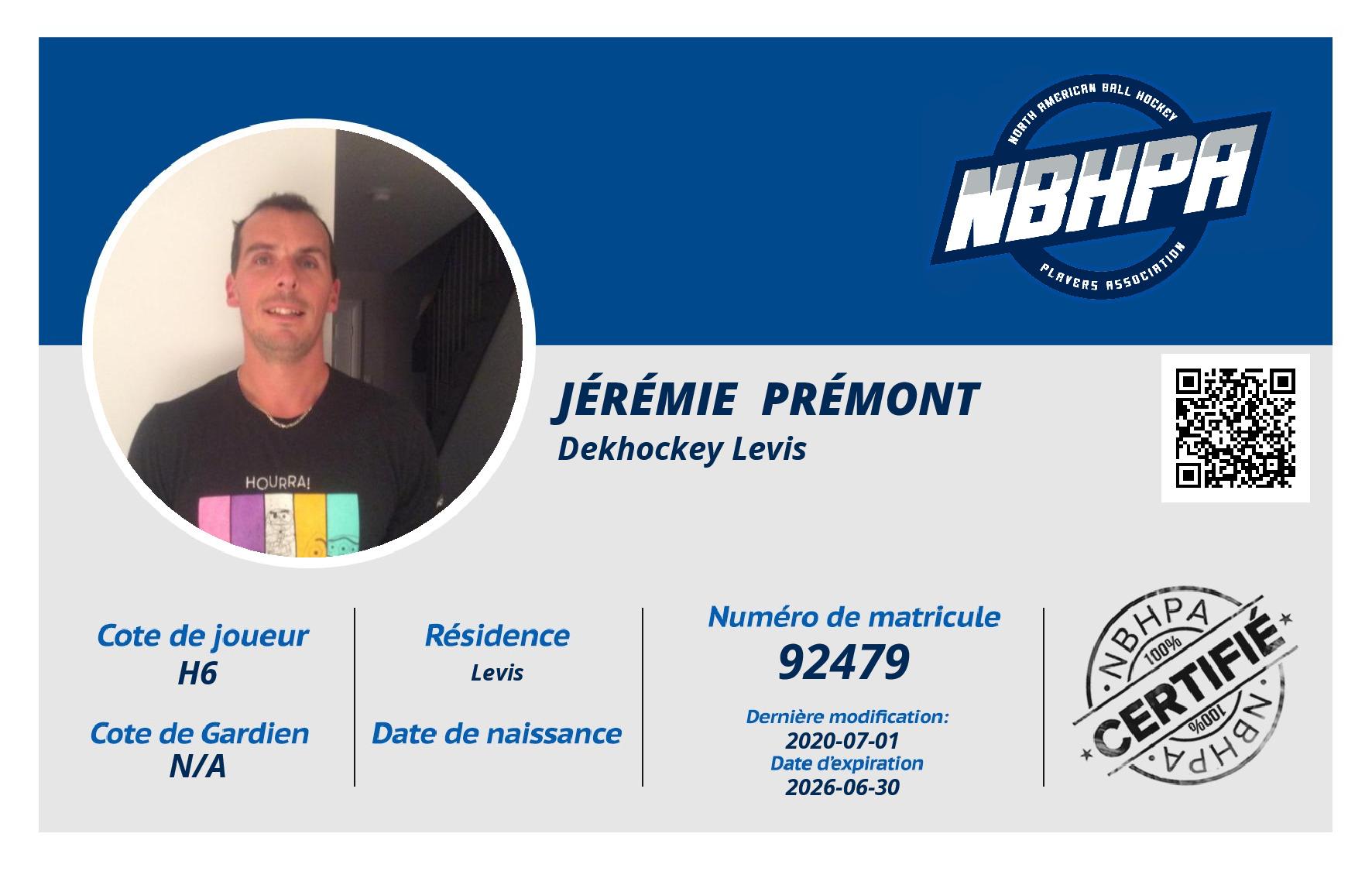 Jérémie  Prémont 