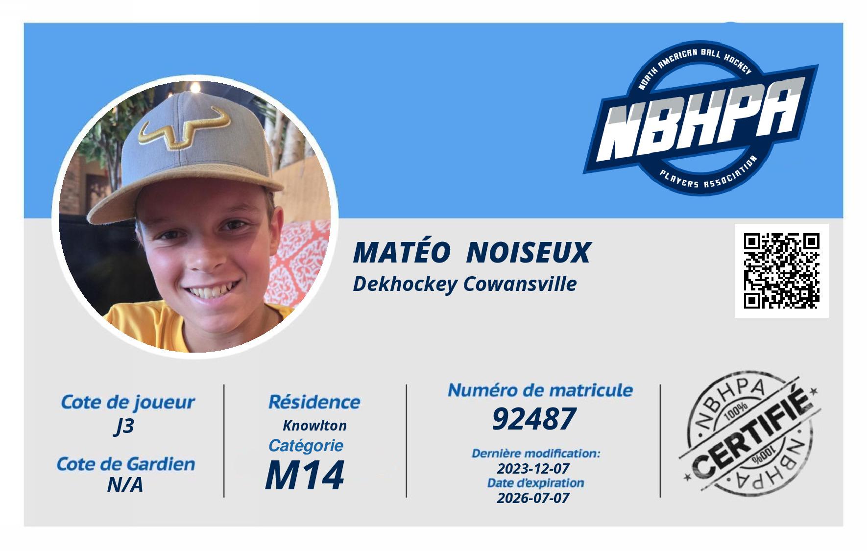 Matéo  Noiseux
