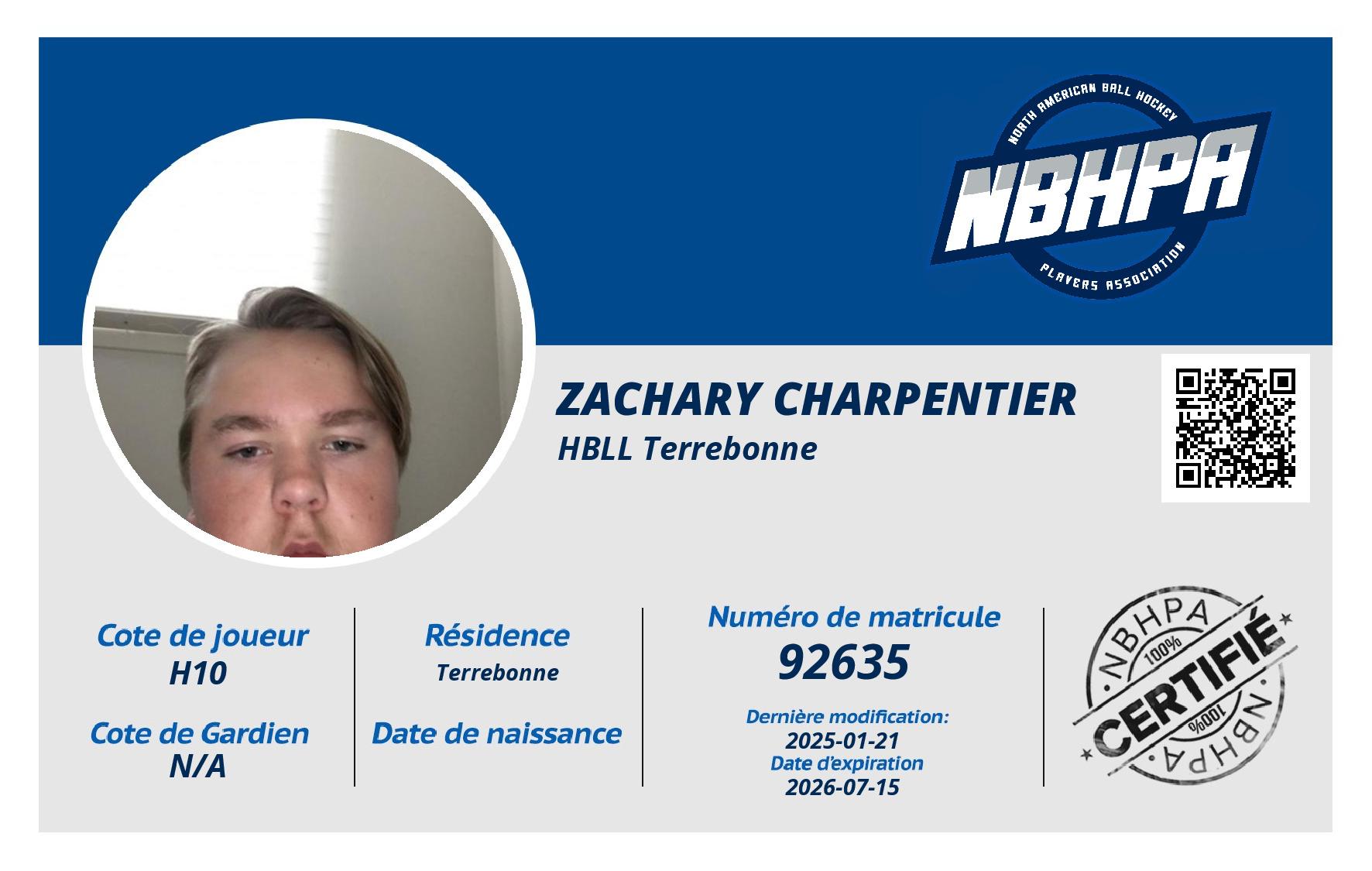Zachary Charpentier
