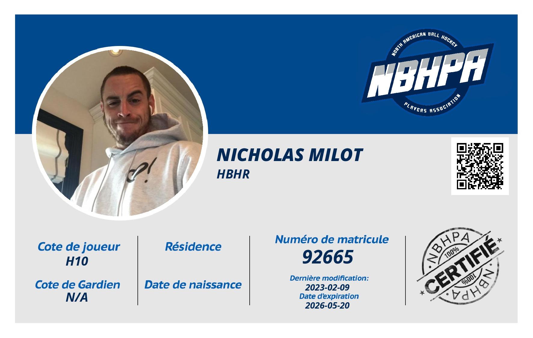 Nicholas Milot