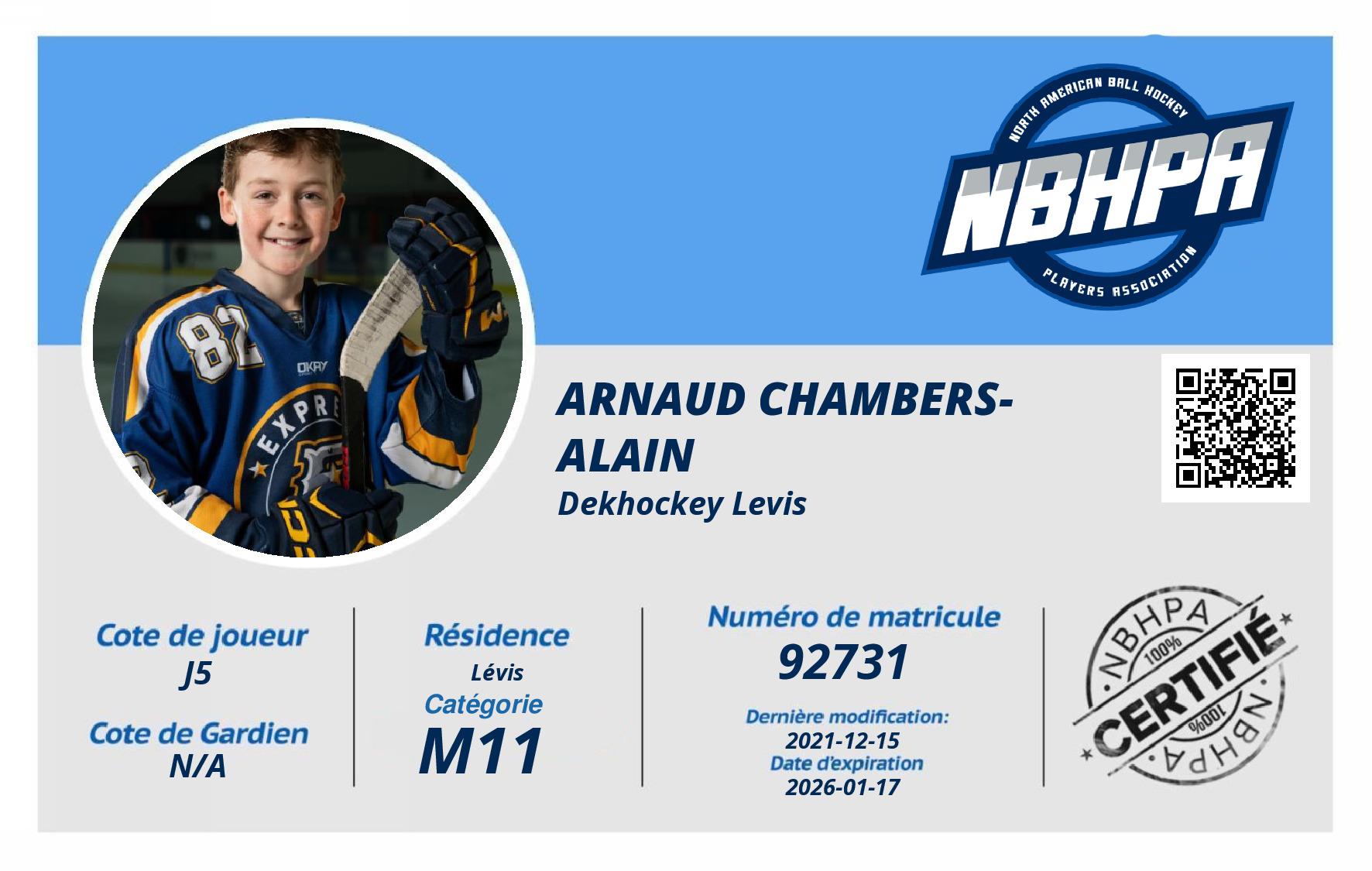 Arnaud Chambers-Alain