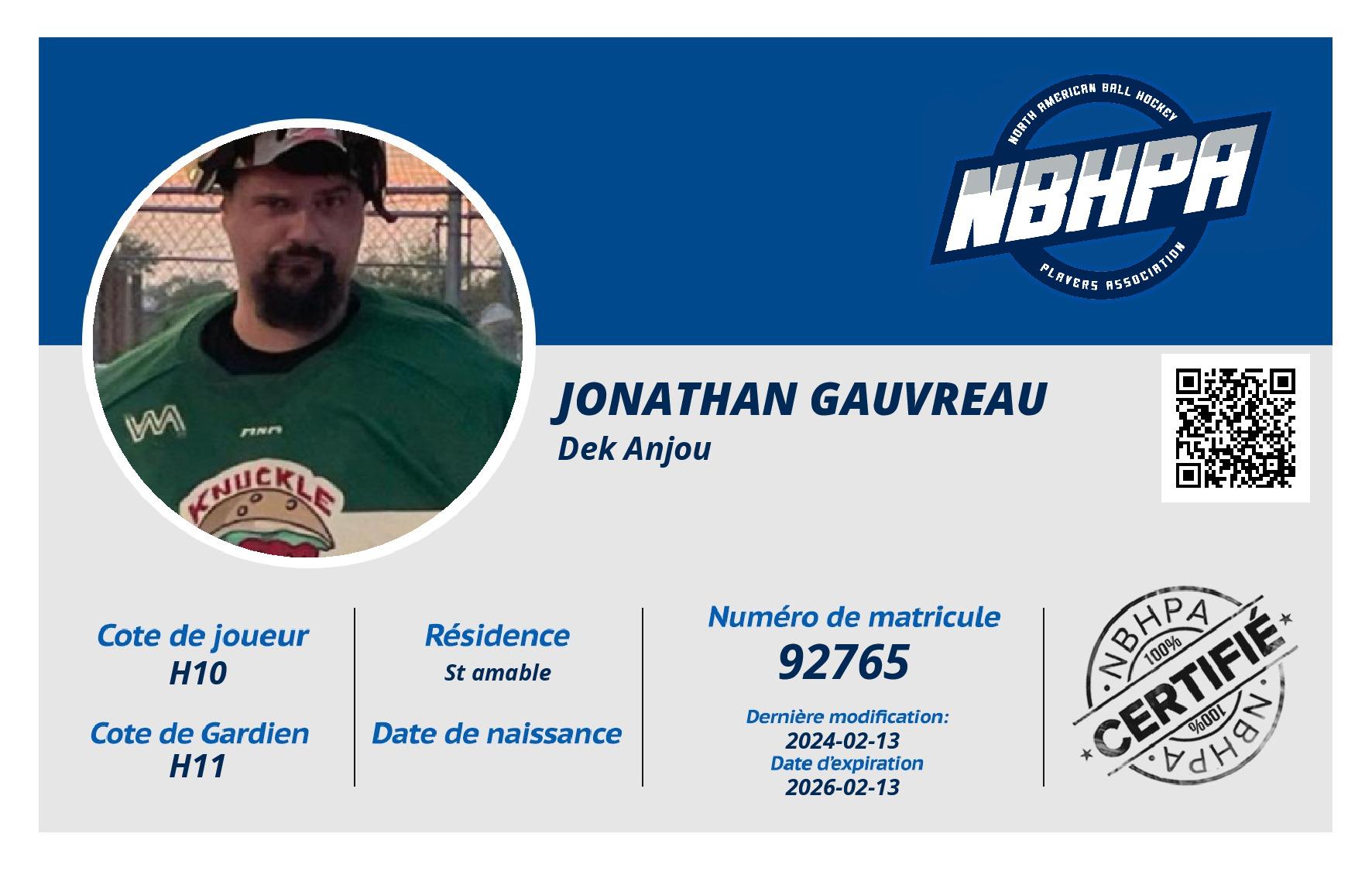 Jonathan Gauvreau