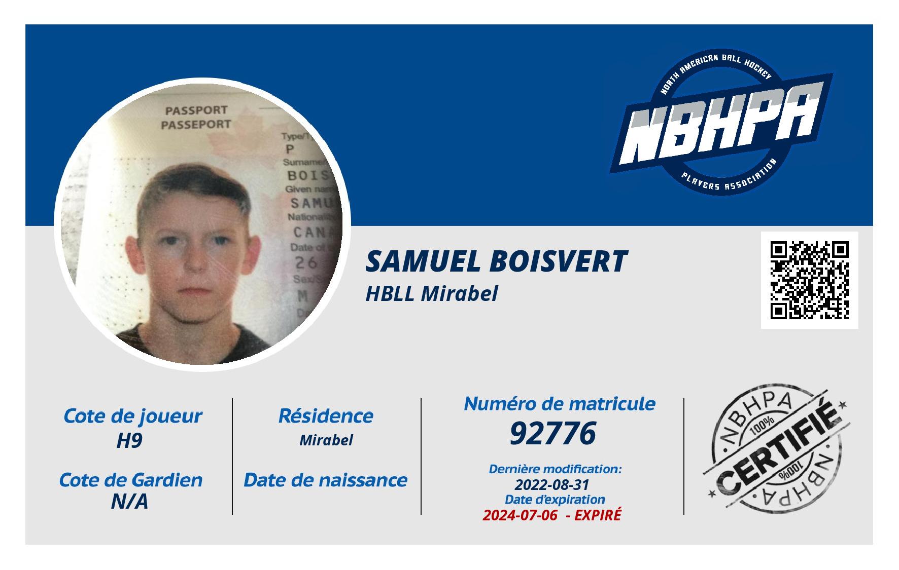 Samuel Boisvert