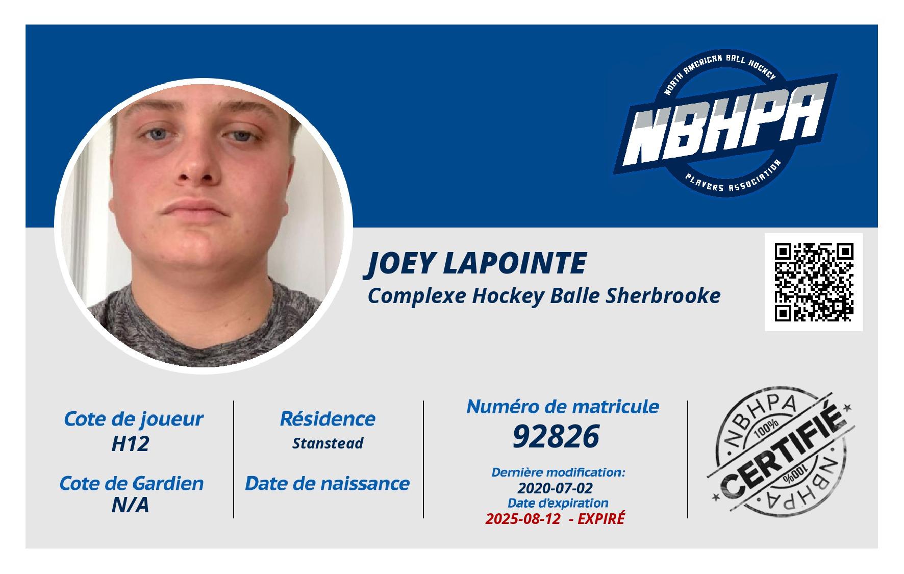 Joey Lapointe