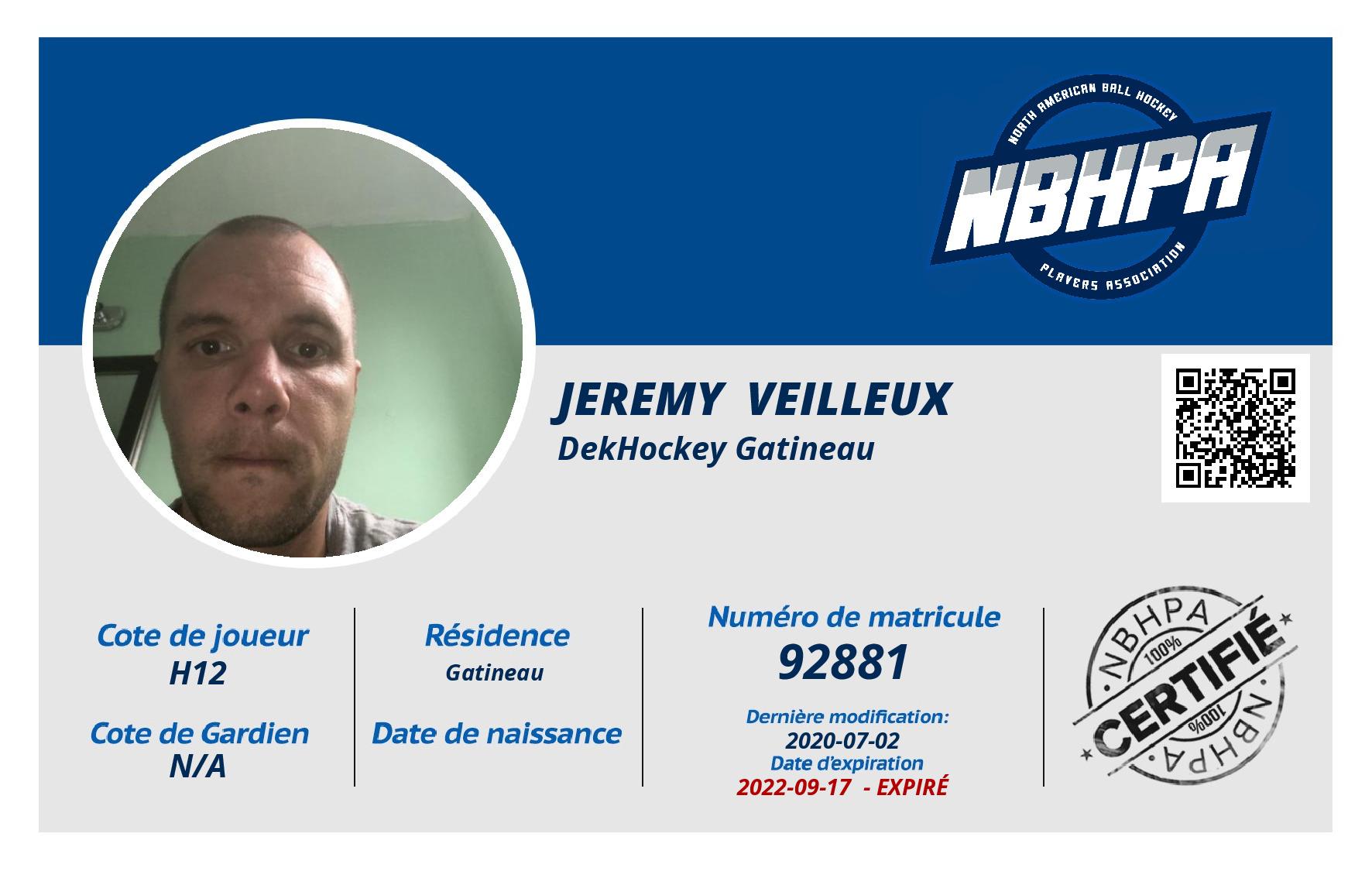Jeremy  VEilleux 