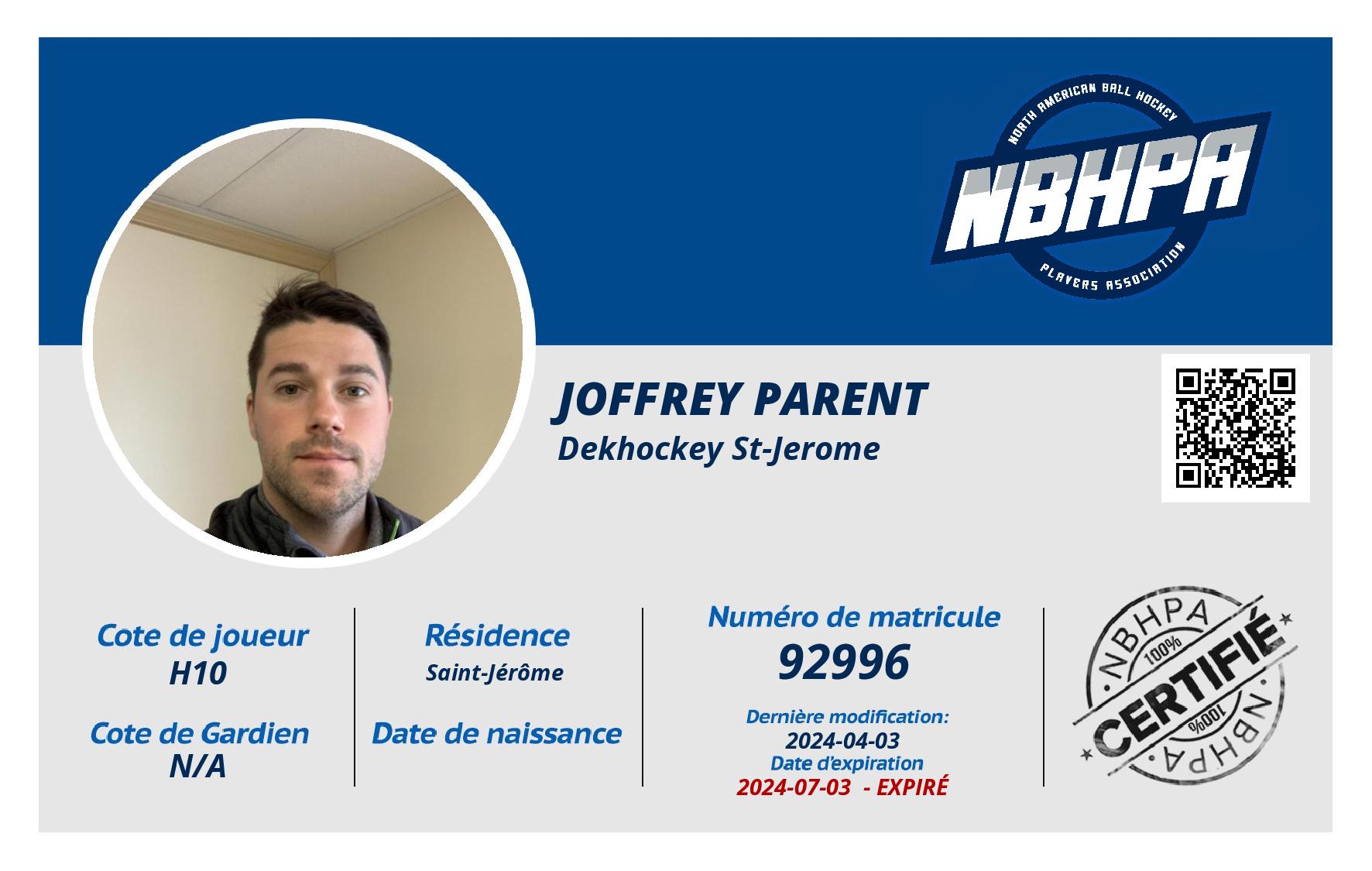 Joffrey Parent