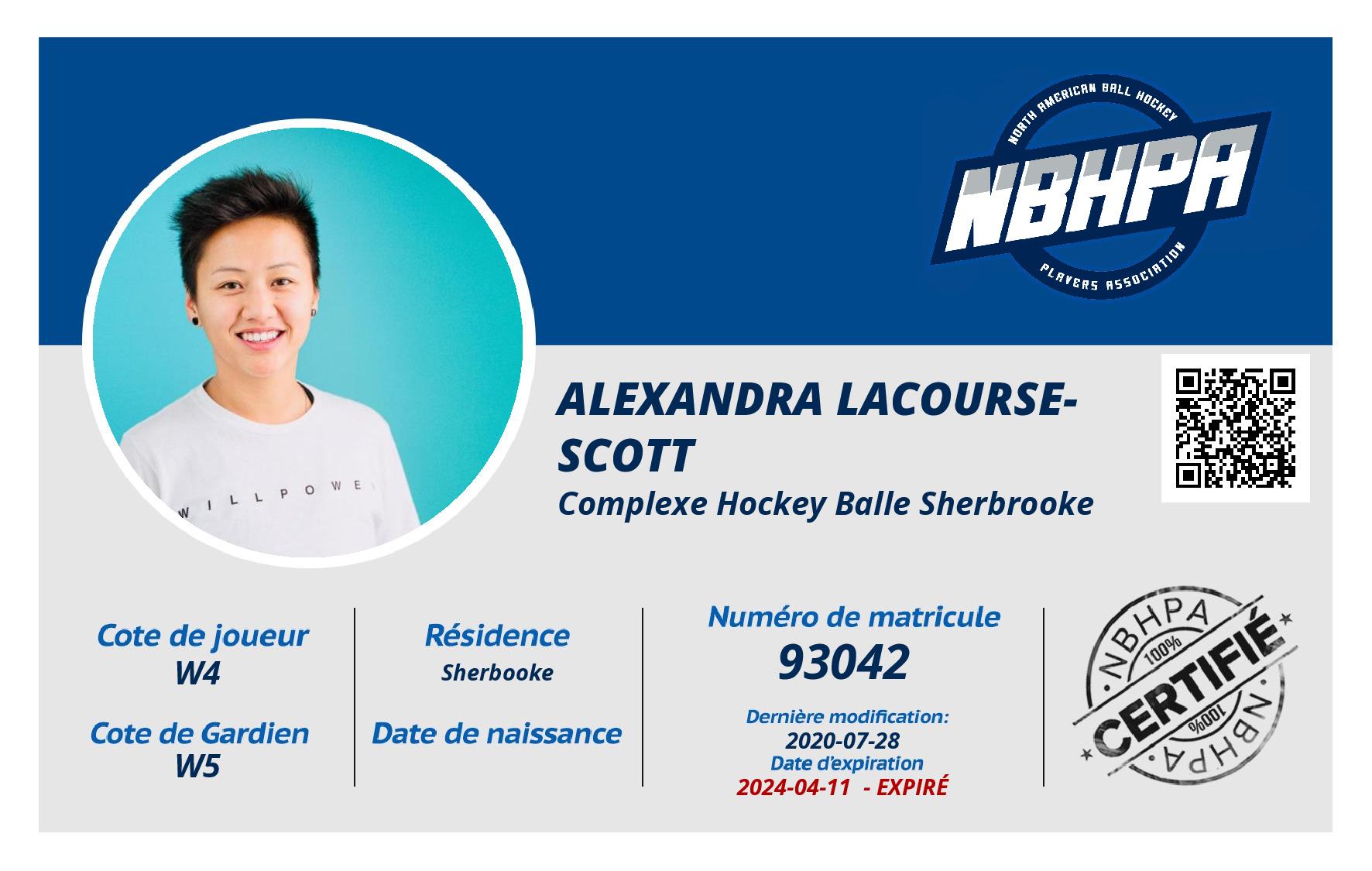 Alexandra Lacourse-Scott