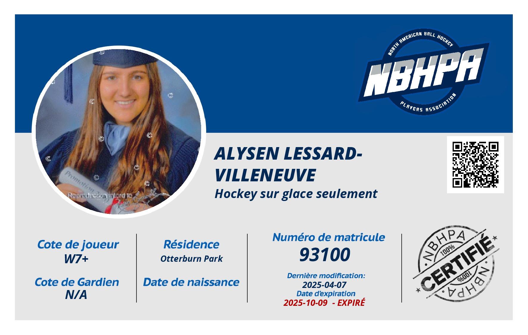 Alysen Lessard-Villeneuve