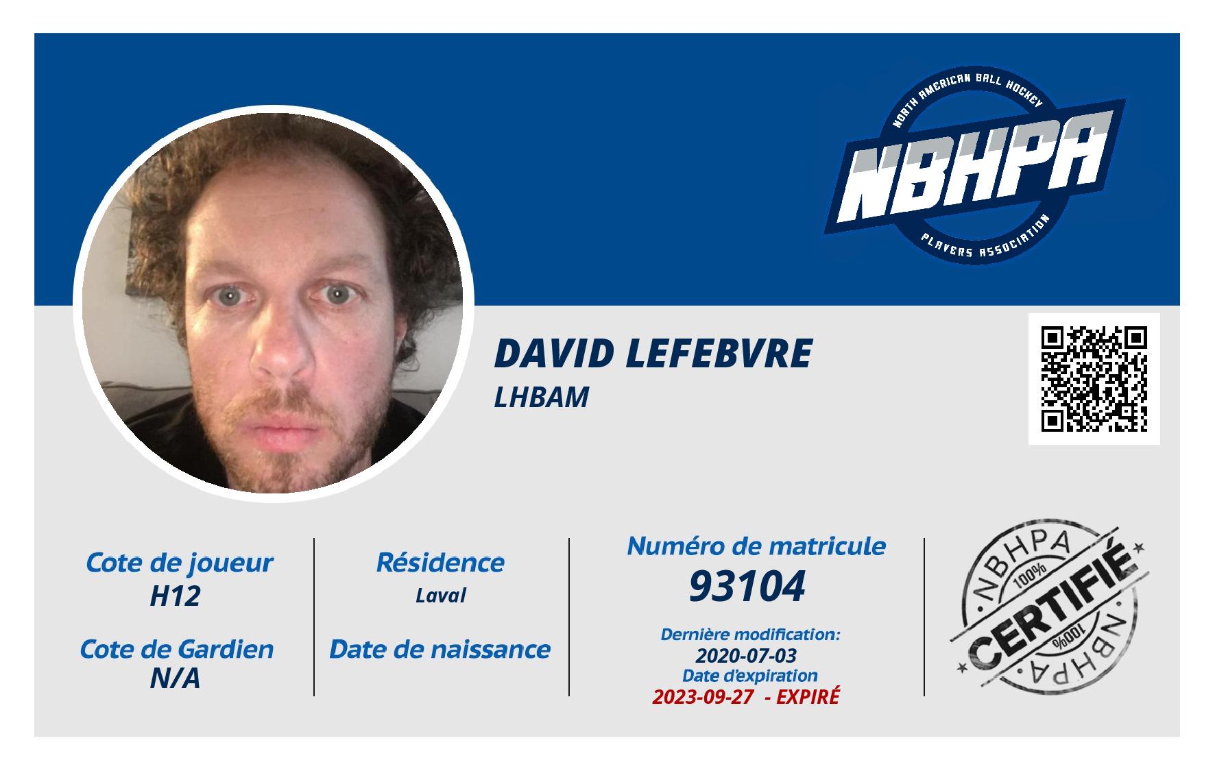 David Lefebvre