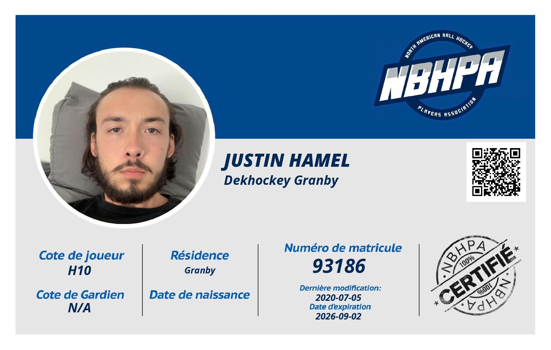 Justin Hamel