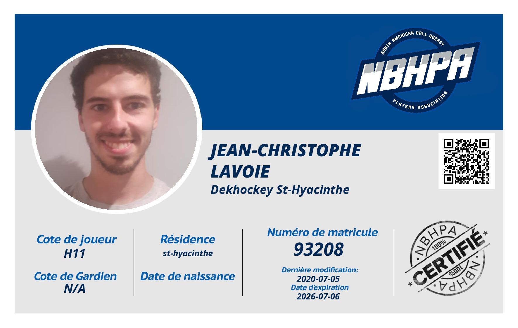 Jean-Christophe  Lavoie