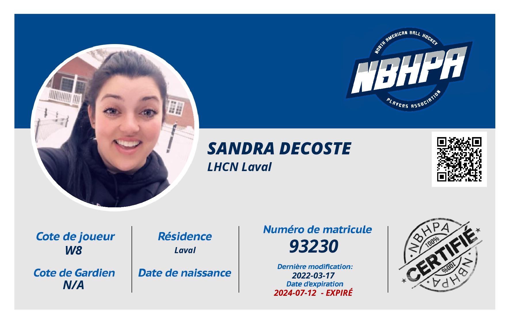 Sandra Decoste