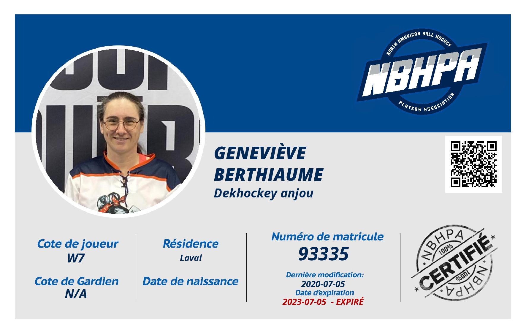 Geneviève  Berthiaume