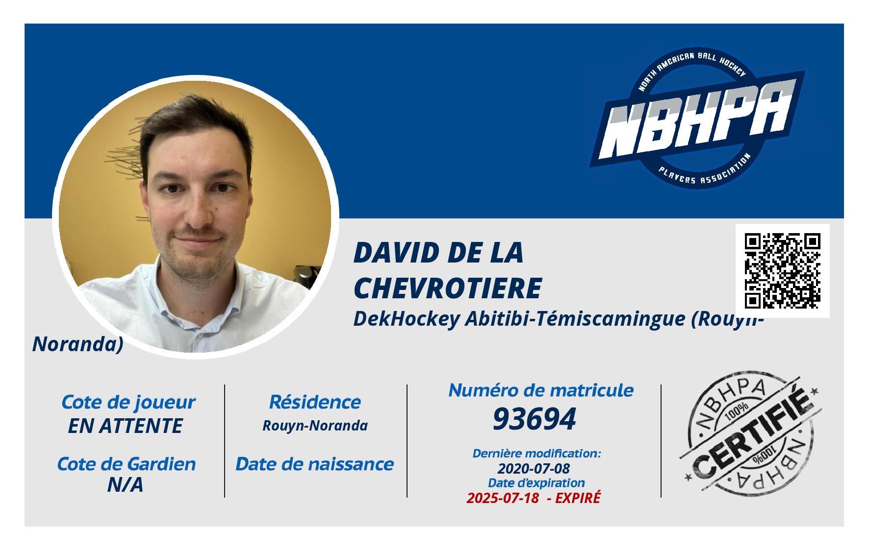 David de la chevrotiere 