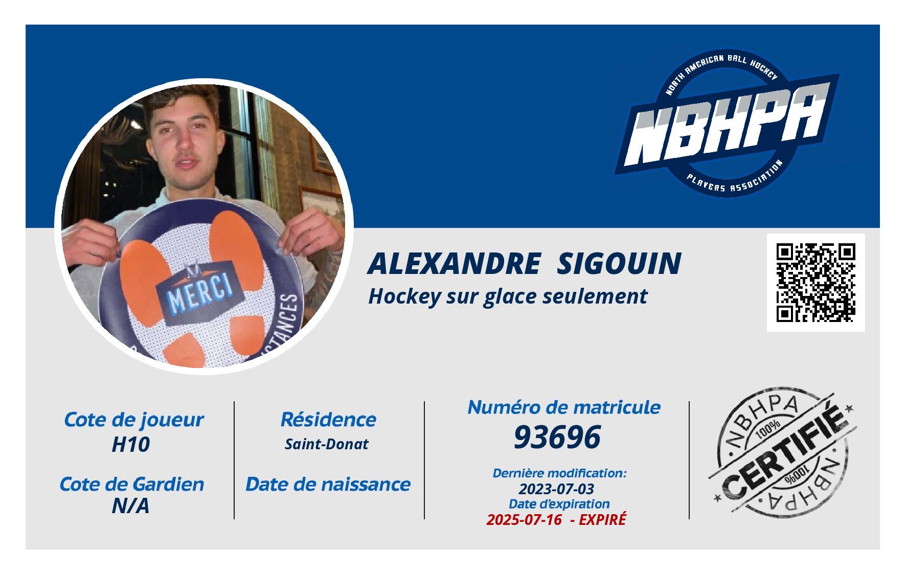 Alexandre  Sigouin 