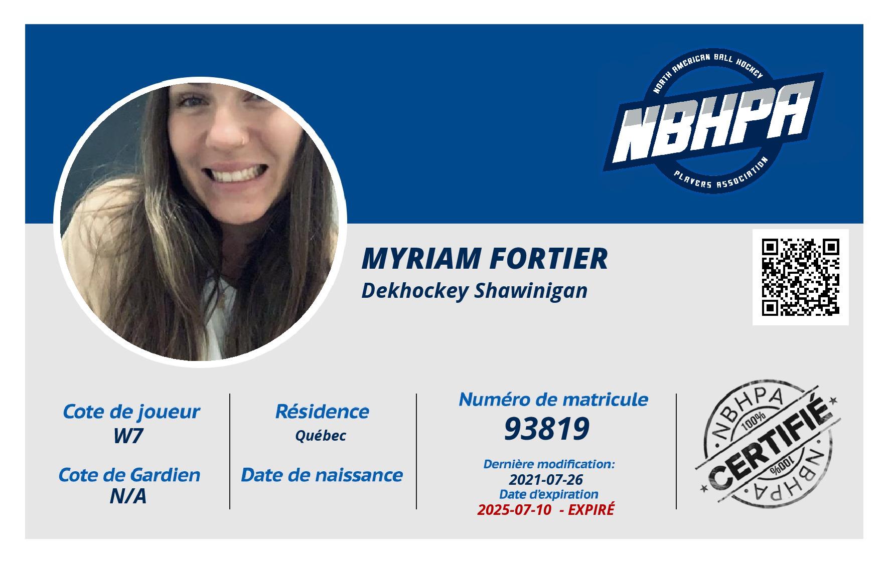 Myriam Fortier