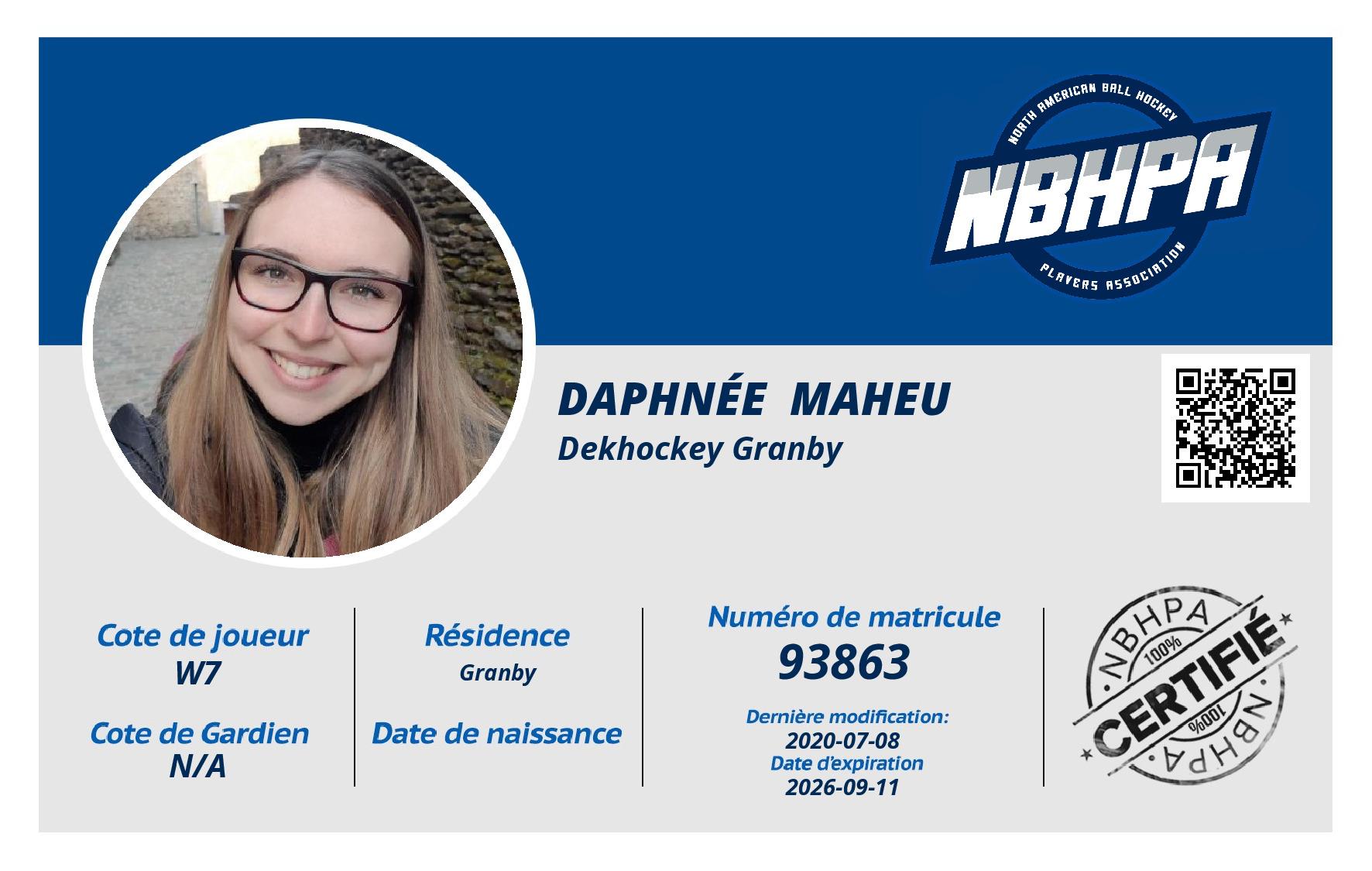 Daphnée  Maheu