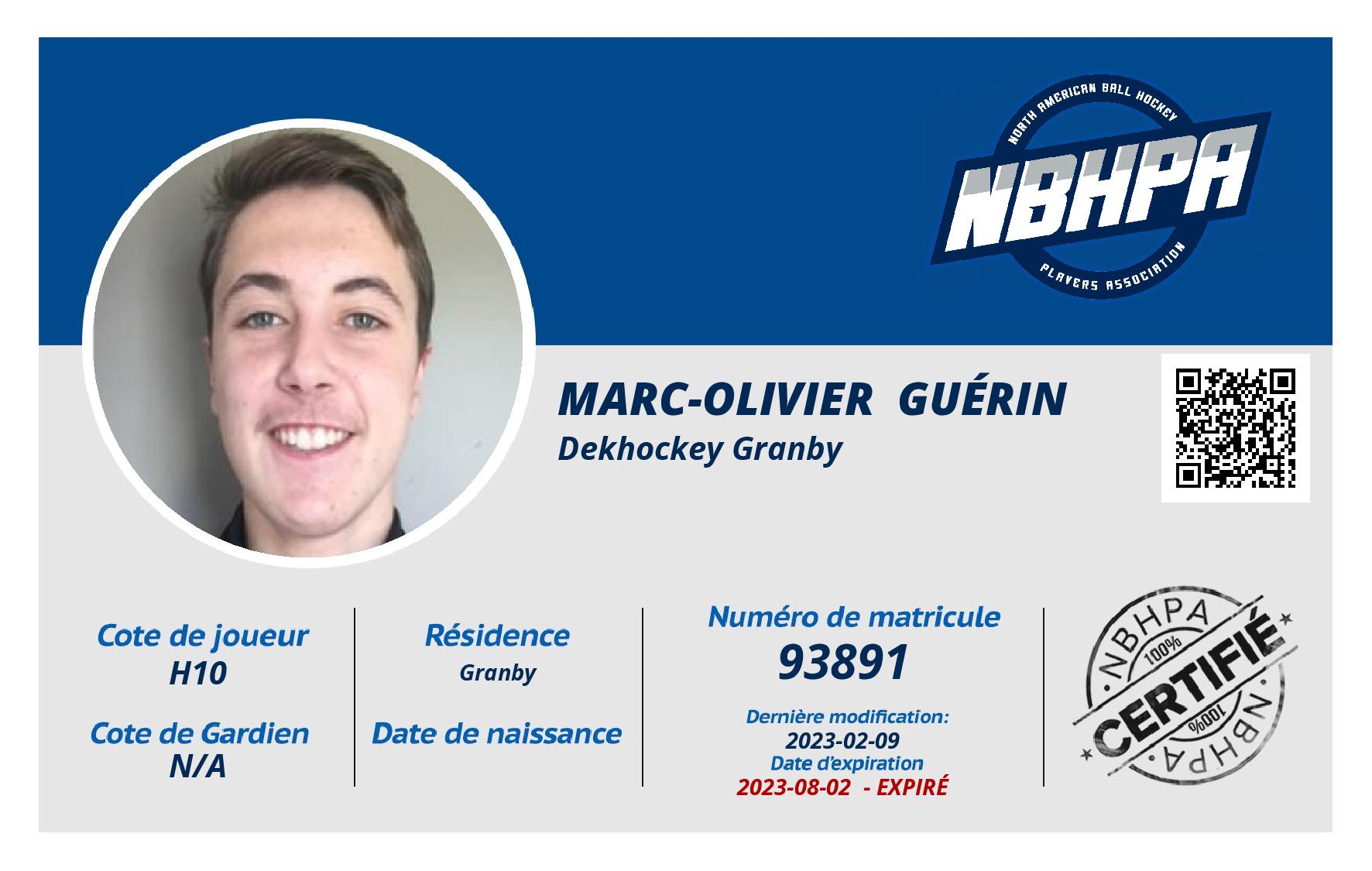 Marc-Olivier  Guérin 