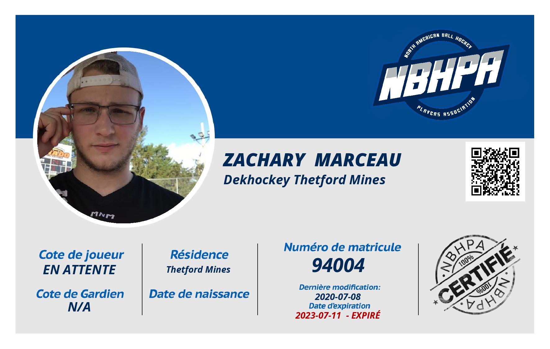 Zachary  Marceau 