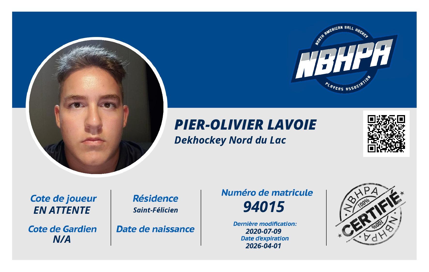 Pier-Olivier Lavoie