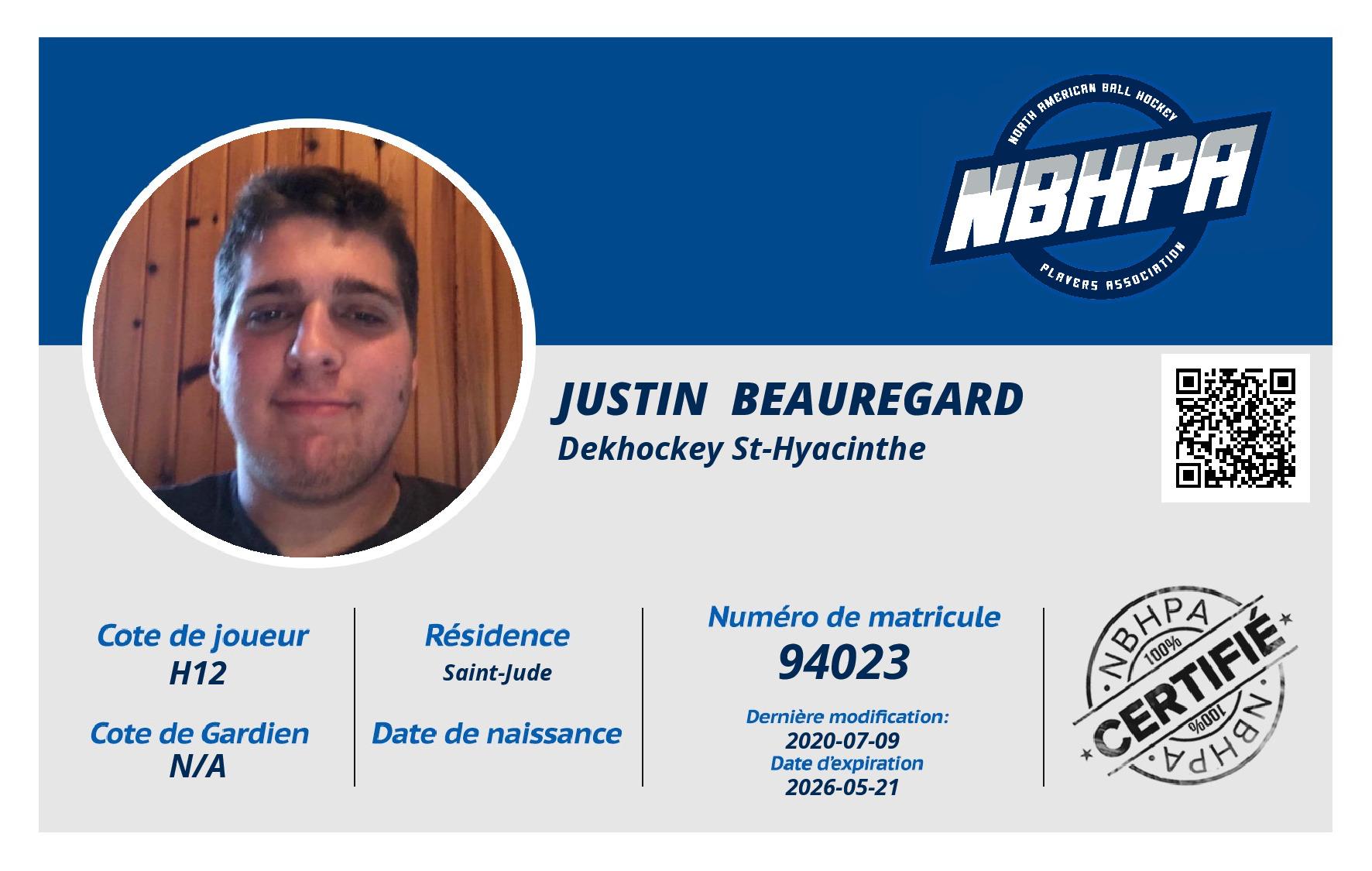 Justin  Beauregard