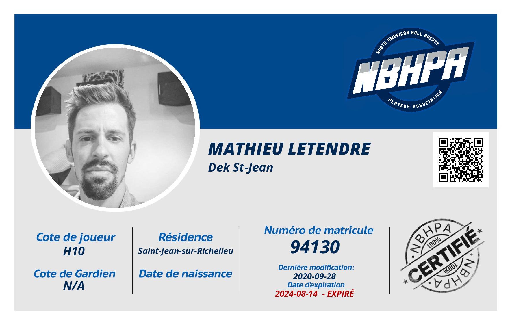 Mathieu Letendre