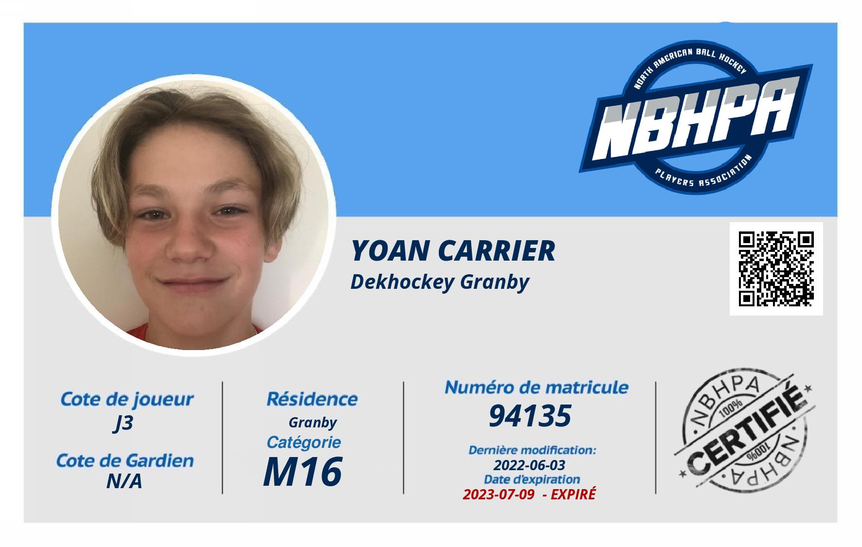 Yoan Carrier
