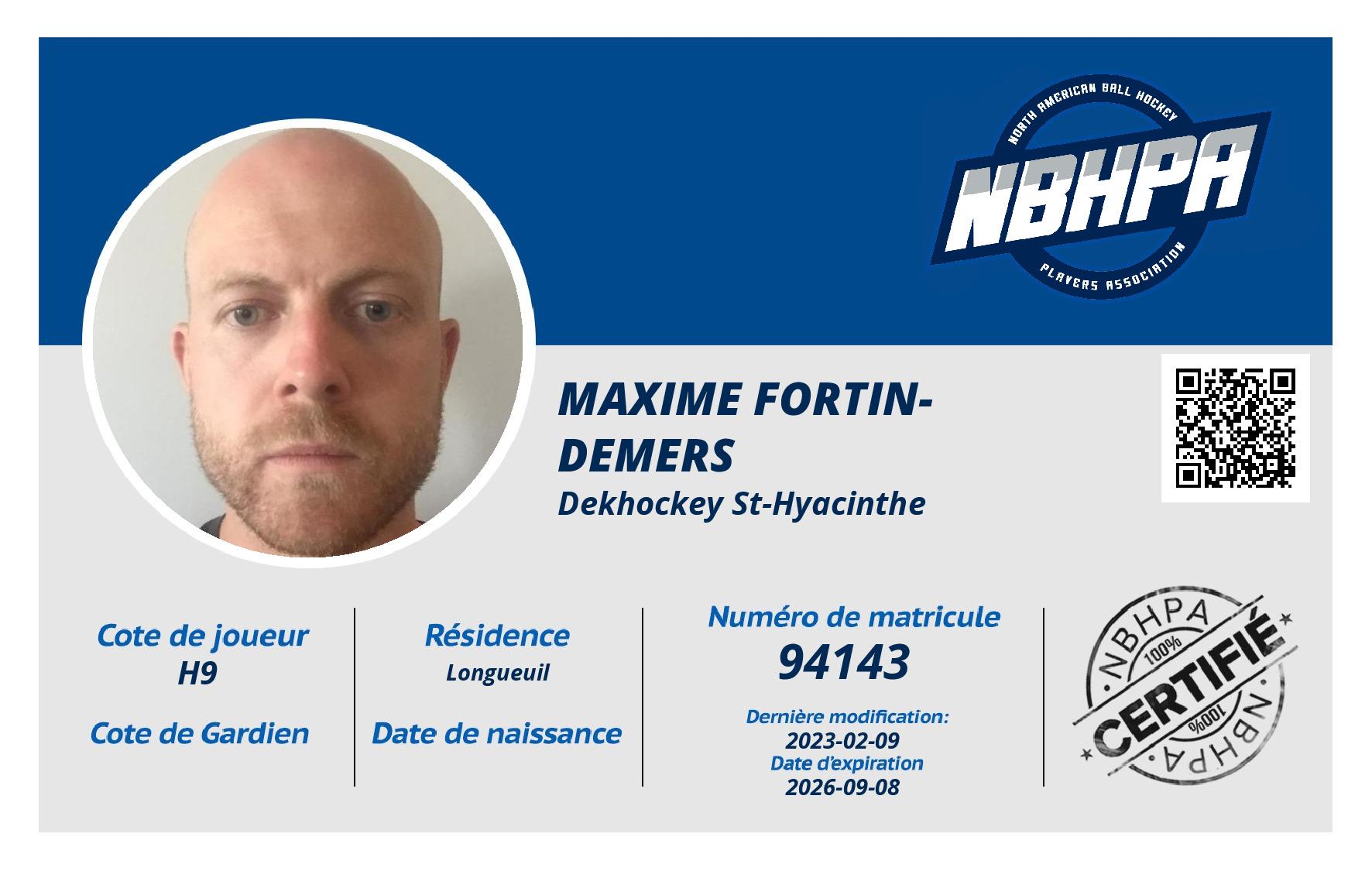 Maxime Fortin-Demers