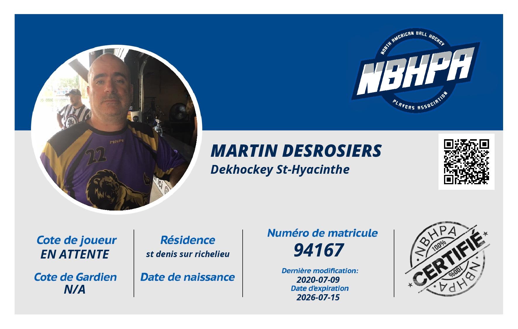 Martin Desrosiers
