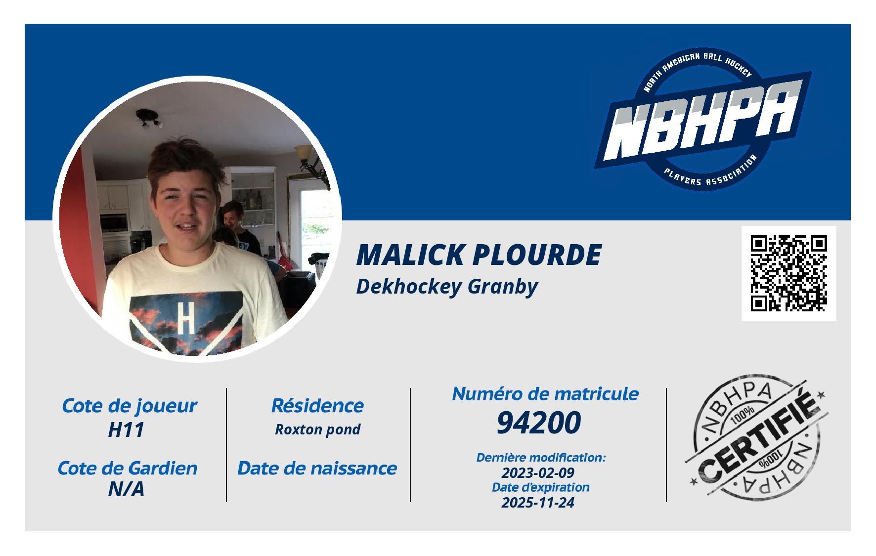Malick Plourde