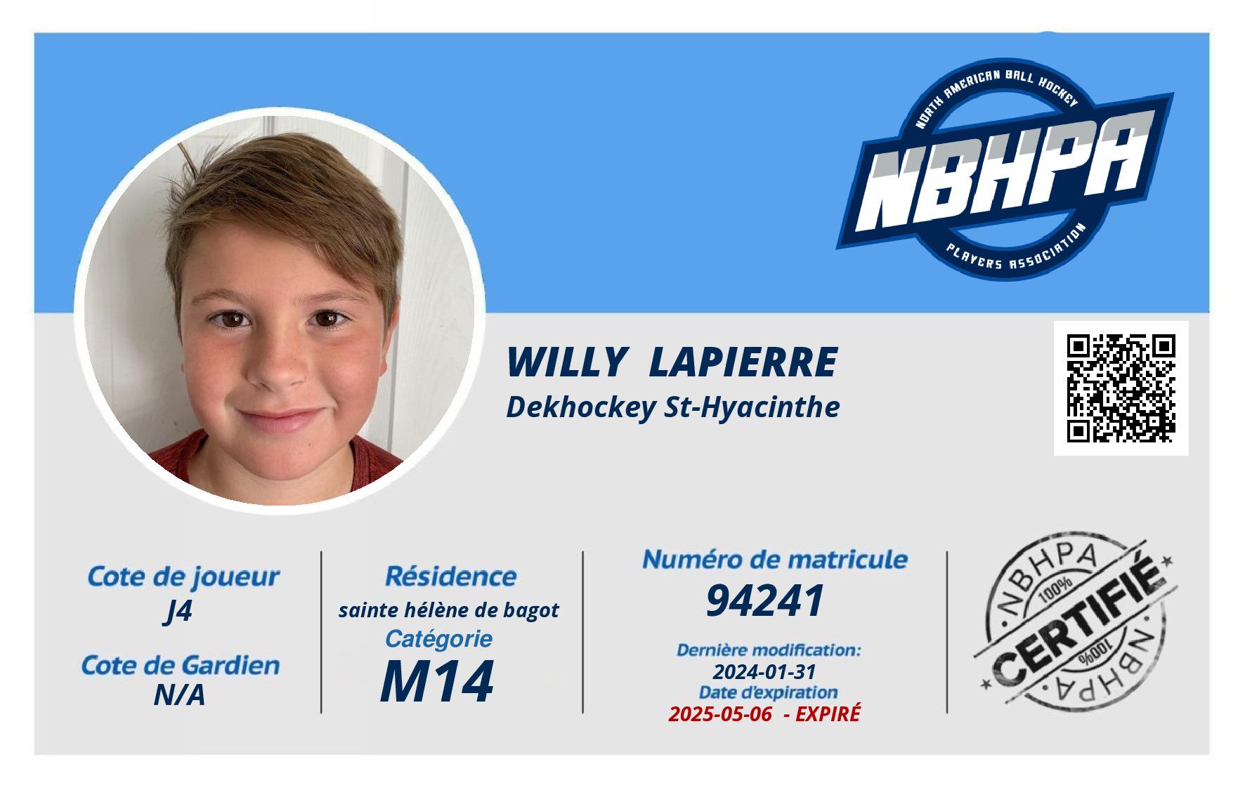 Willy  Lapierre