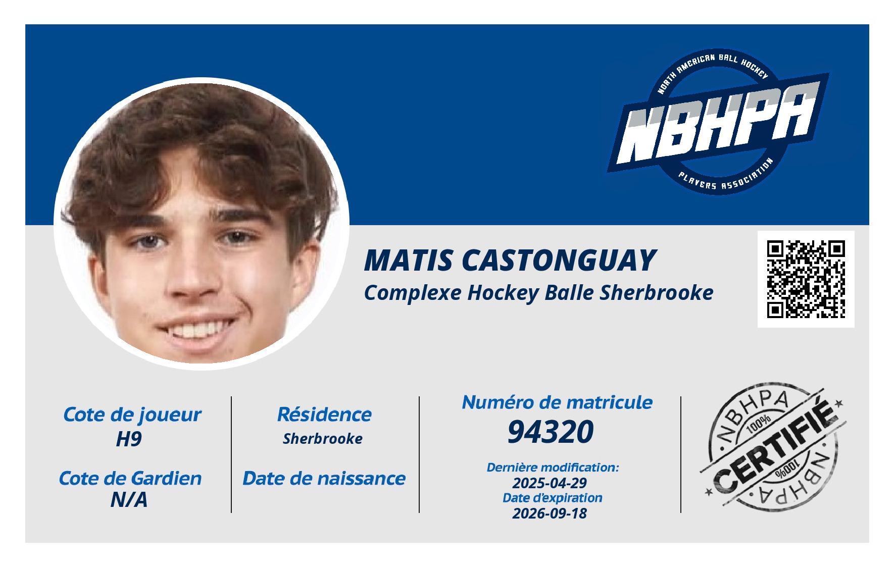 Matis Castonguay 