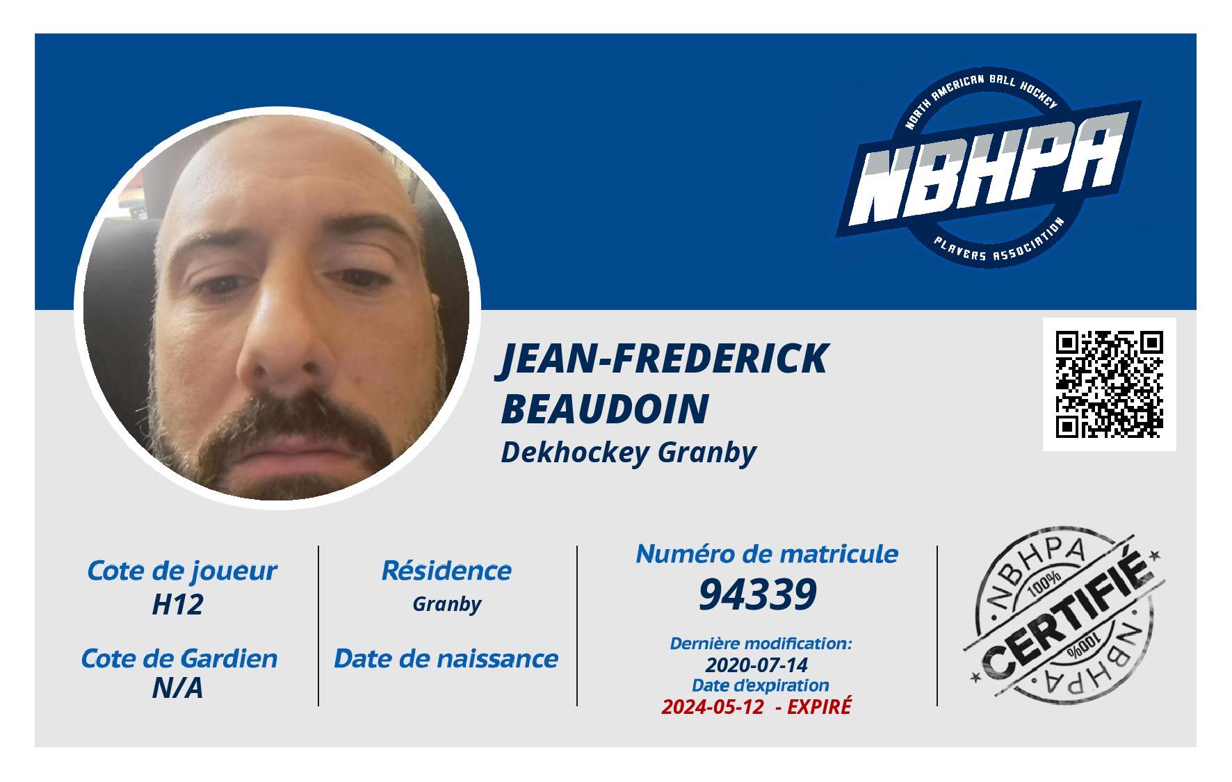 Jean-Frederick Beaudoin