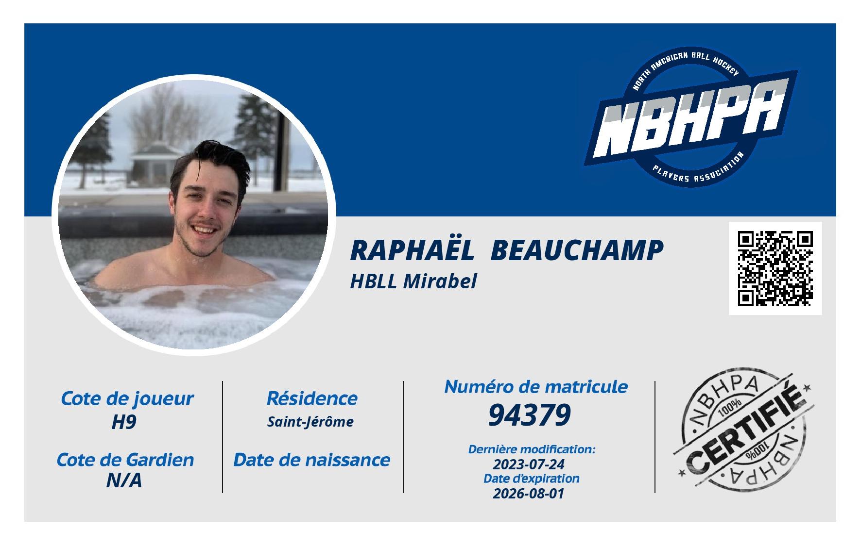 Raphaël  Beauchamp