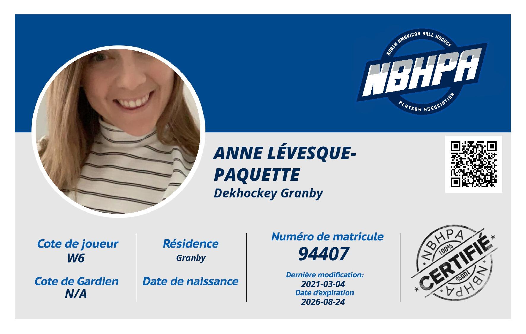 Anne Lévesque-Paquette