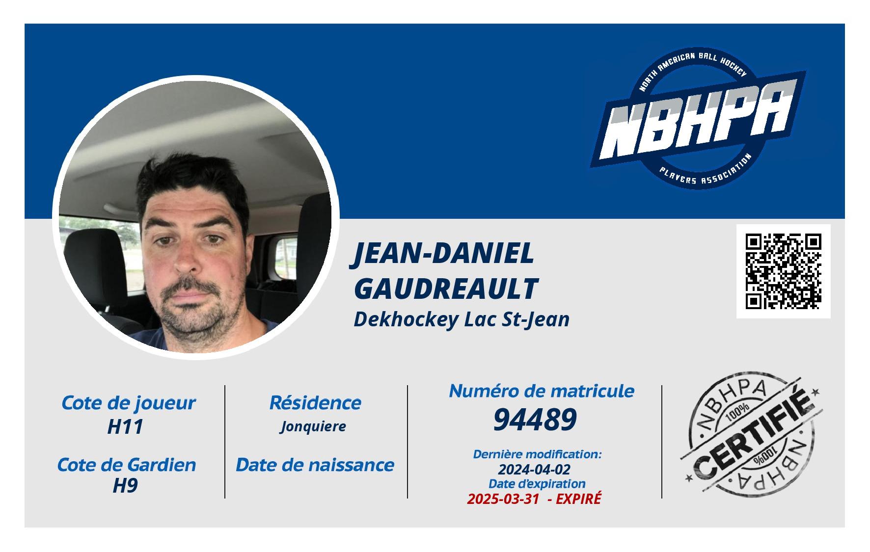 Jean-Daniel  Gaudreault 