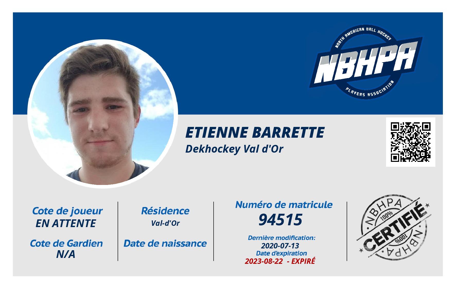 Etienne Barrette