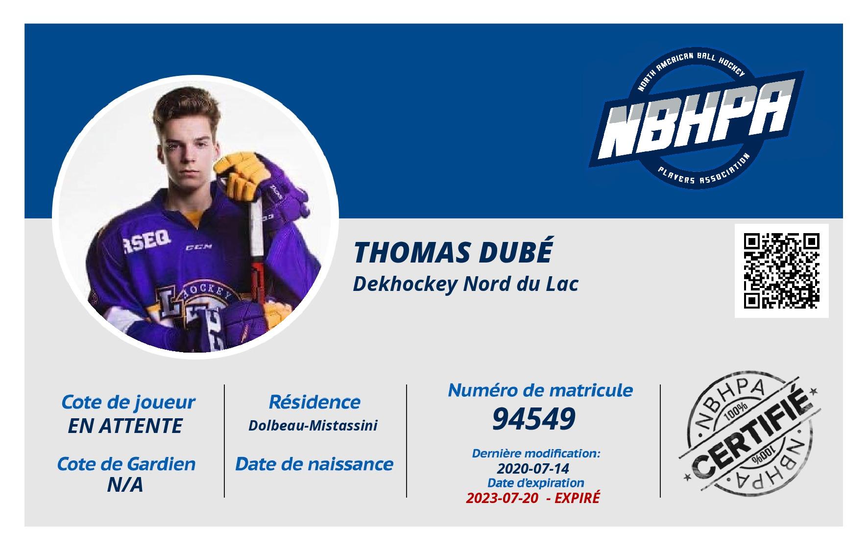 Thomas Dubé