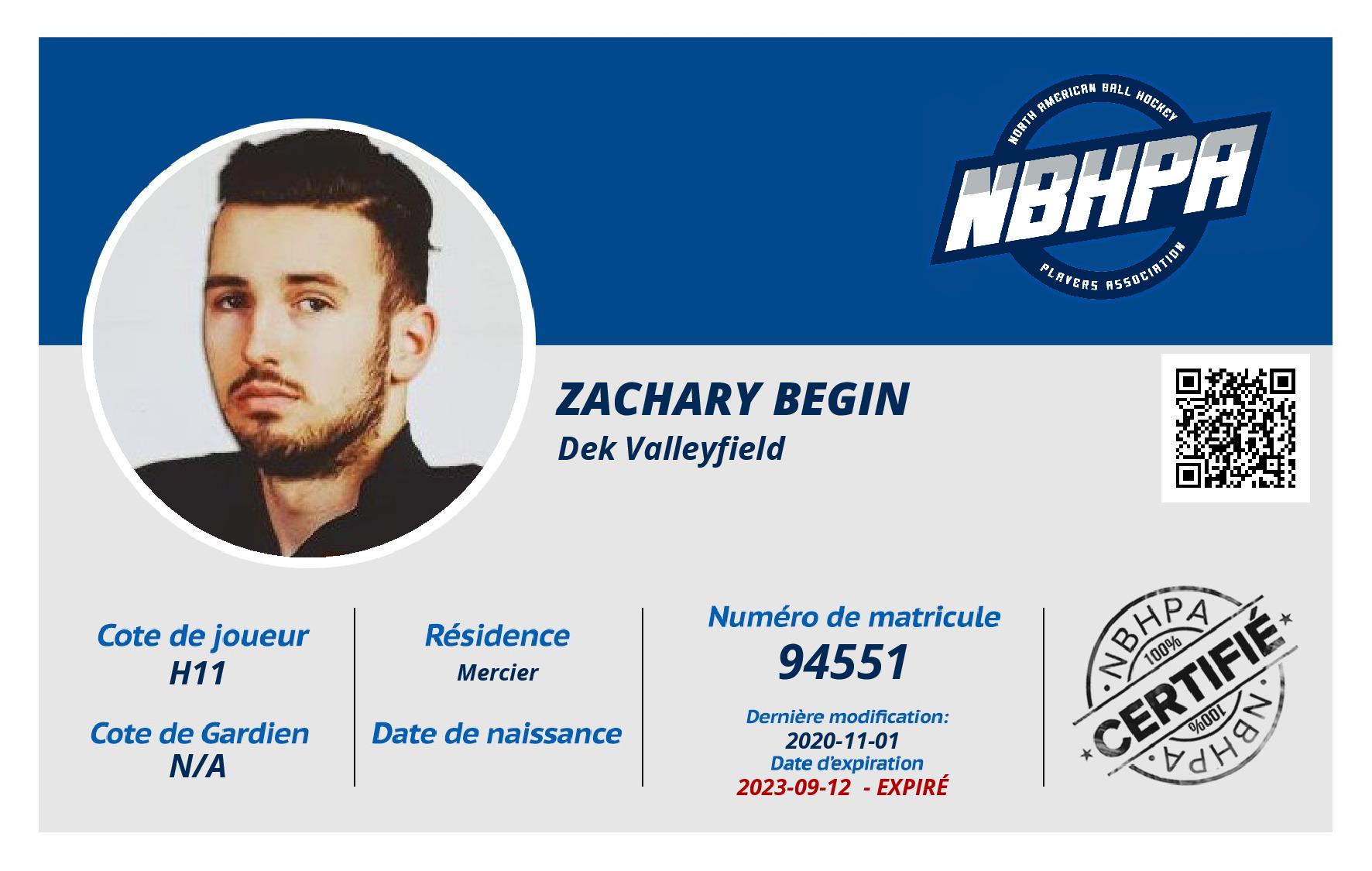 Zachary Begin 