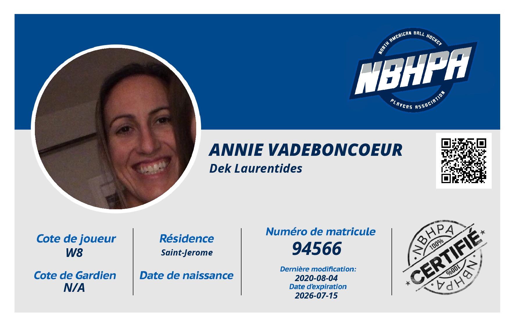 Annie Vadeboncoeur