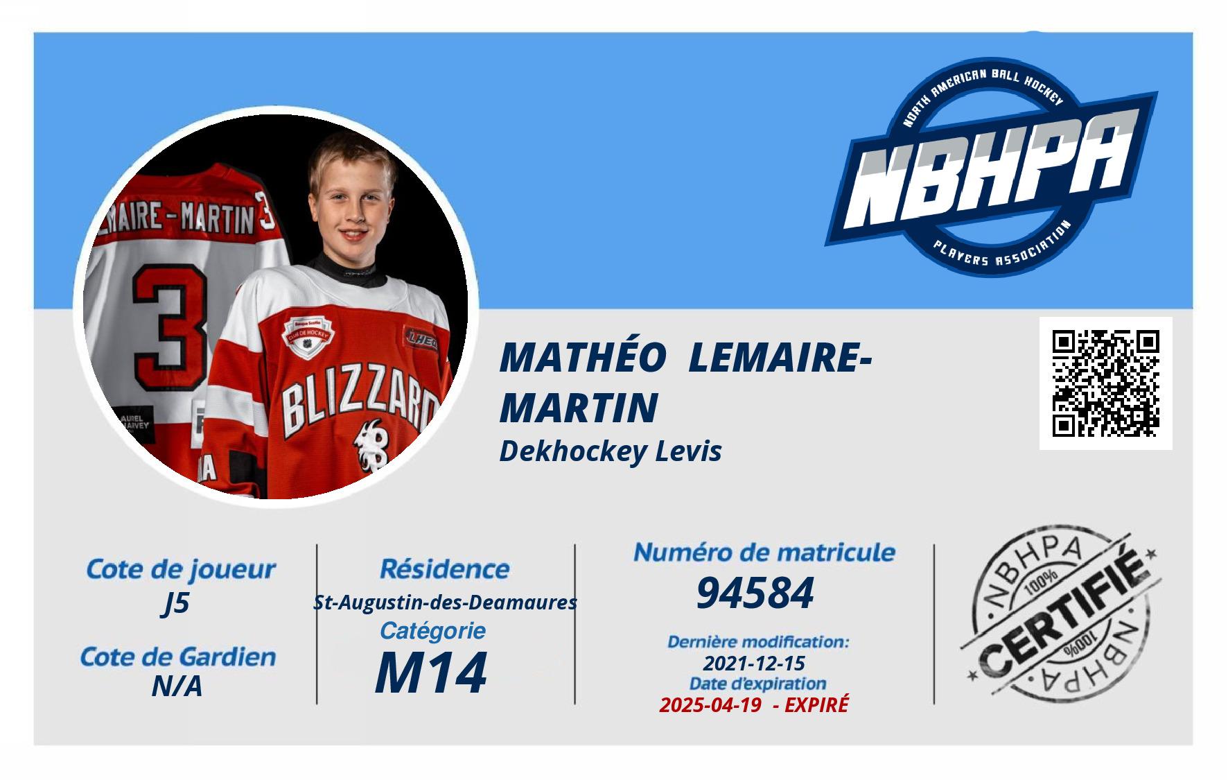 Mathéo  Lemaire-Martin