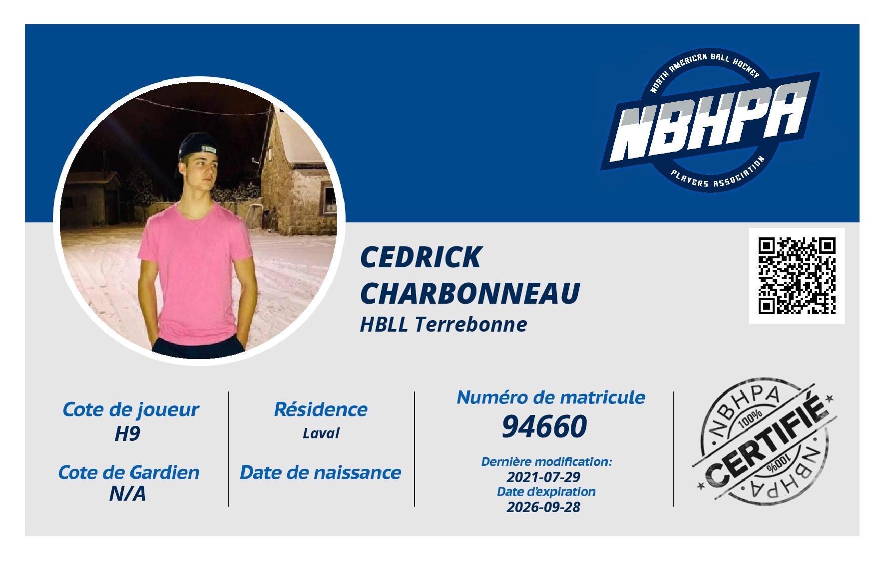 Cedrick  Charbonneau