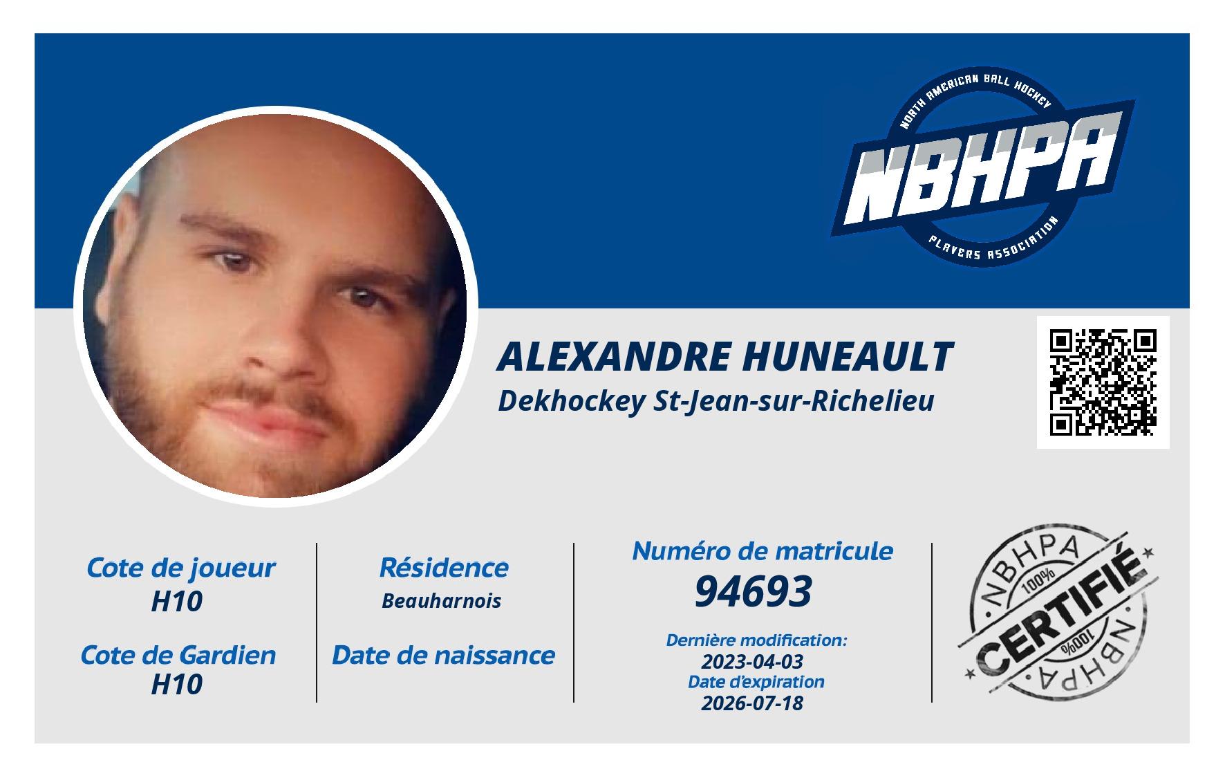 Alexandre Huneault