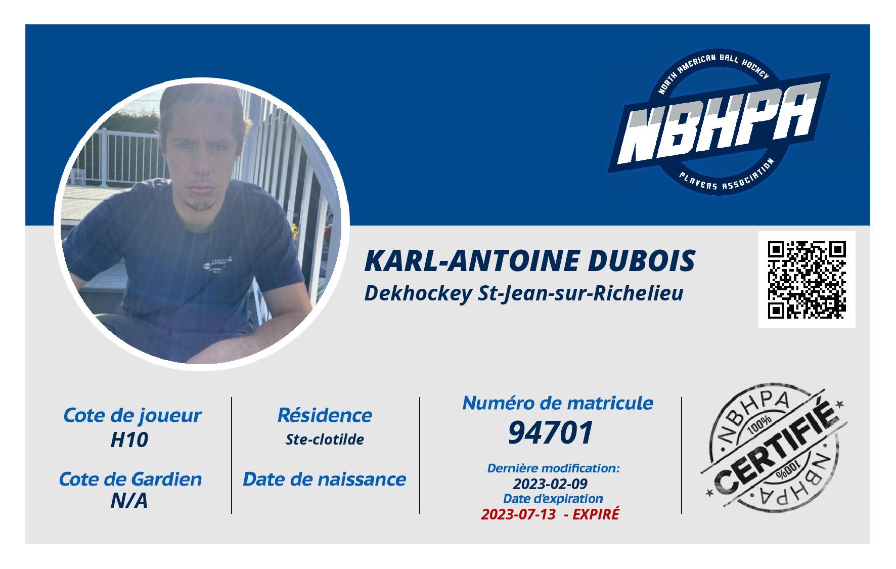 Karl-antoine Dubois