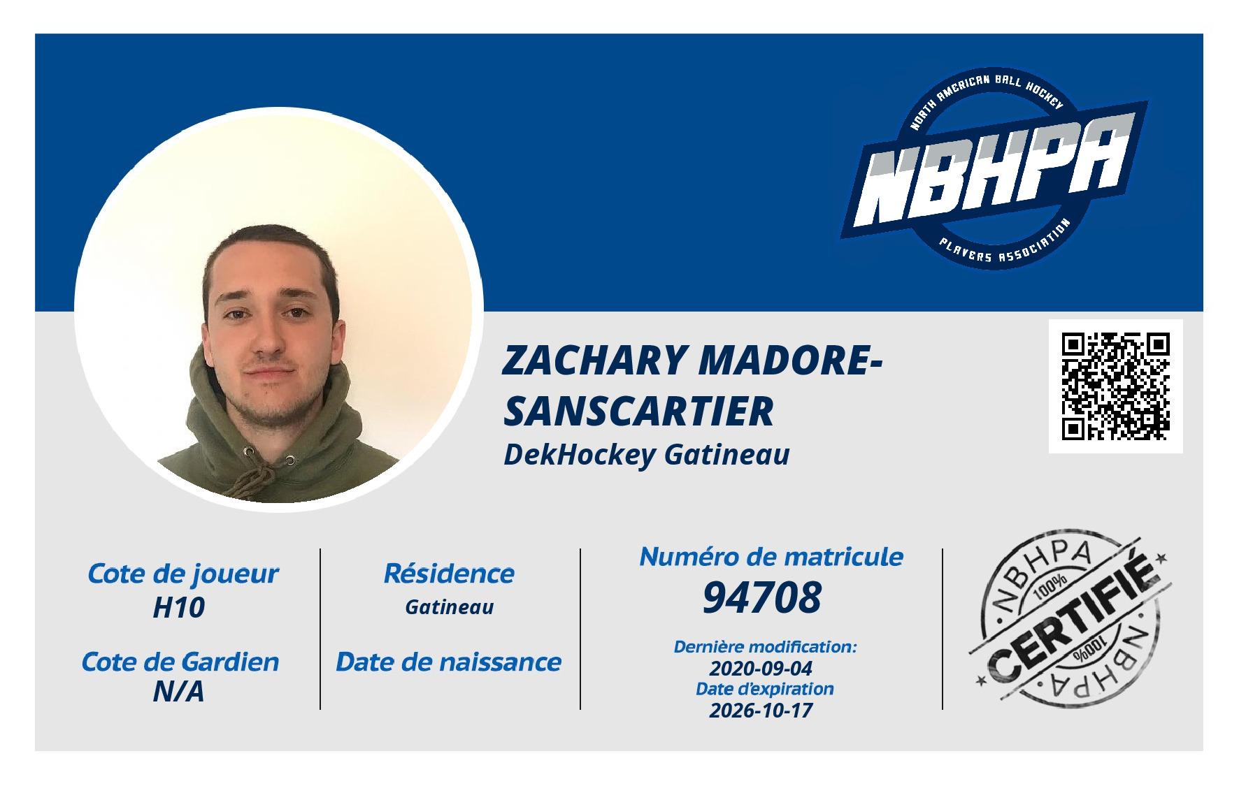 Zachary Madore-Sanscartier